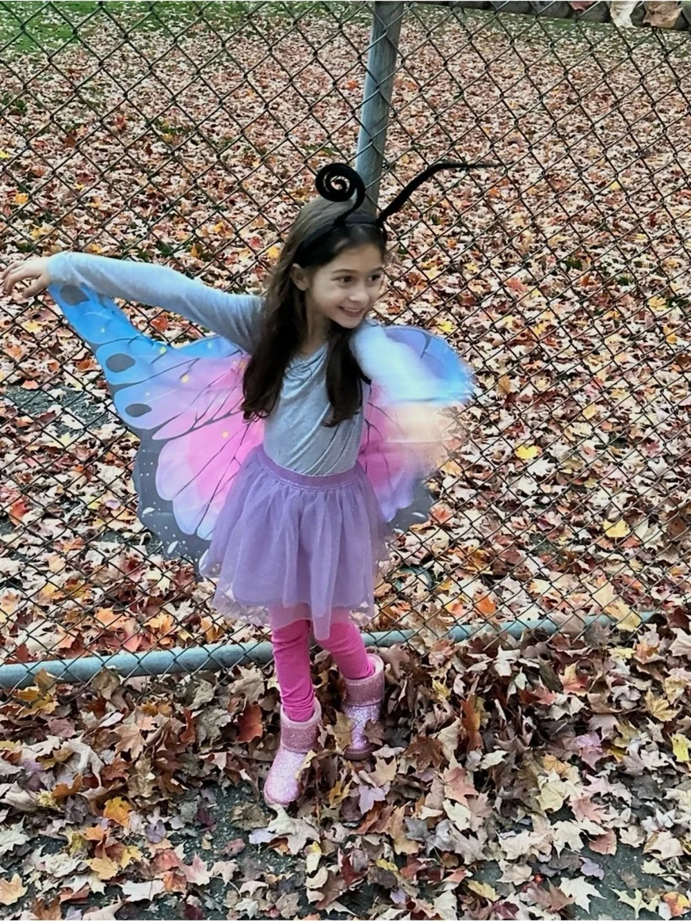 Kids Butterfly Wings Size Small Pink Blue Fairy Halloween Costume